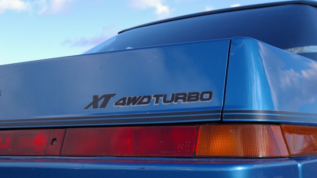Subaru XT 4WD Turbo badge